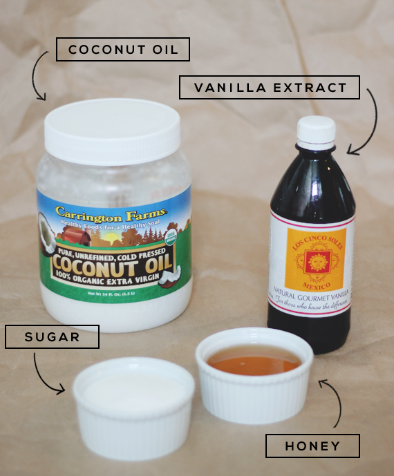 Homemade Coconut Oil Sugar Scrub // Bubby and Bean