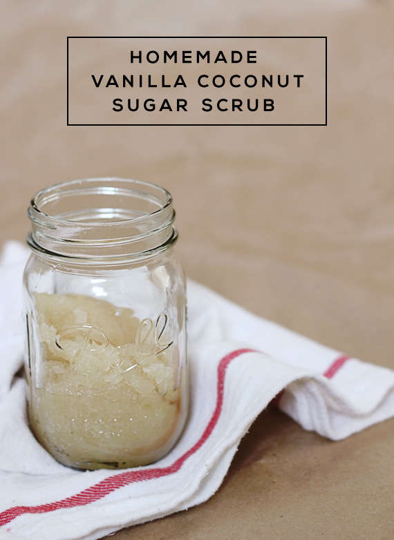 DIY Vanilla Coconut Moisturizing Sugar Scrub // Bubby and Bean