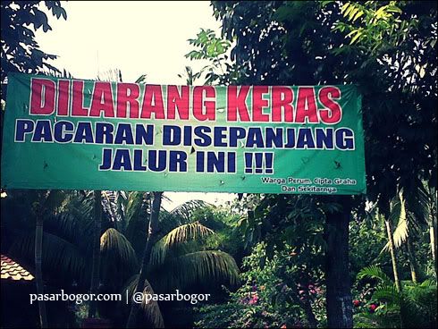 Dilarang Keras Pacaran Disepanjang Jalur Ini !!!