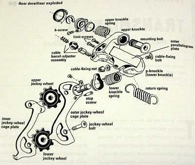 alivio 8 speed rear derailleur