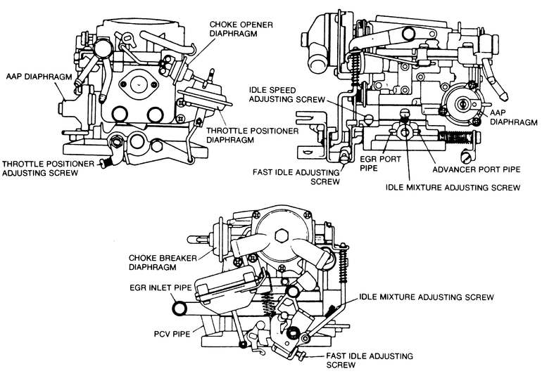 1980 toyota pickup carburetor diagram #2