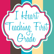 I Heart Teaching First Grade Button