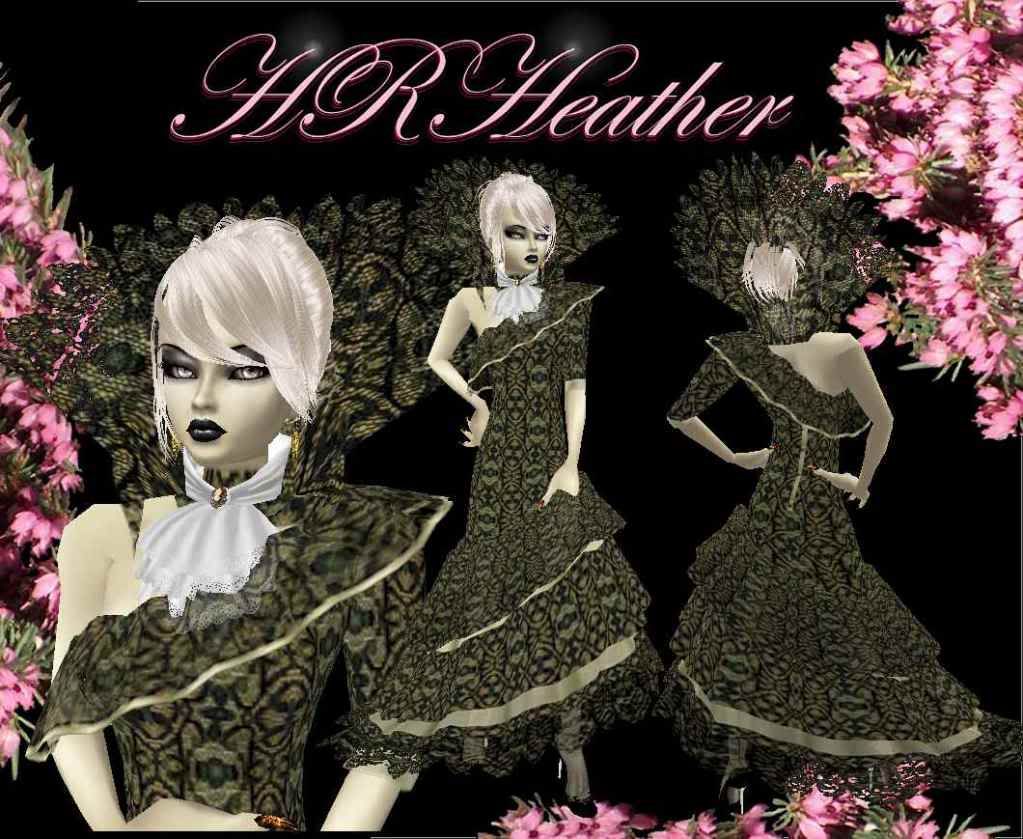 HRHeather's tiered, frilly, green lace gothic Edwardian flamenco dress. Has tiers of matching illusion, and lace trim. Add the matching lace Queen's high collar to turn the dress into a Regal gown (link below). From my Royal line. Try some of the other products that go with it (below). Try before you buy