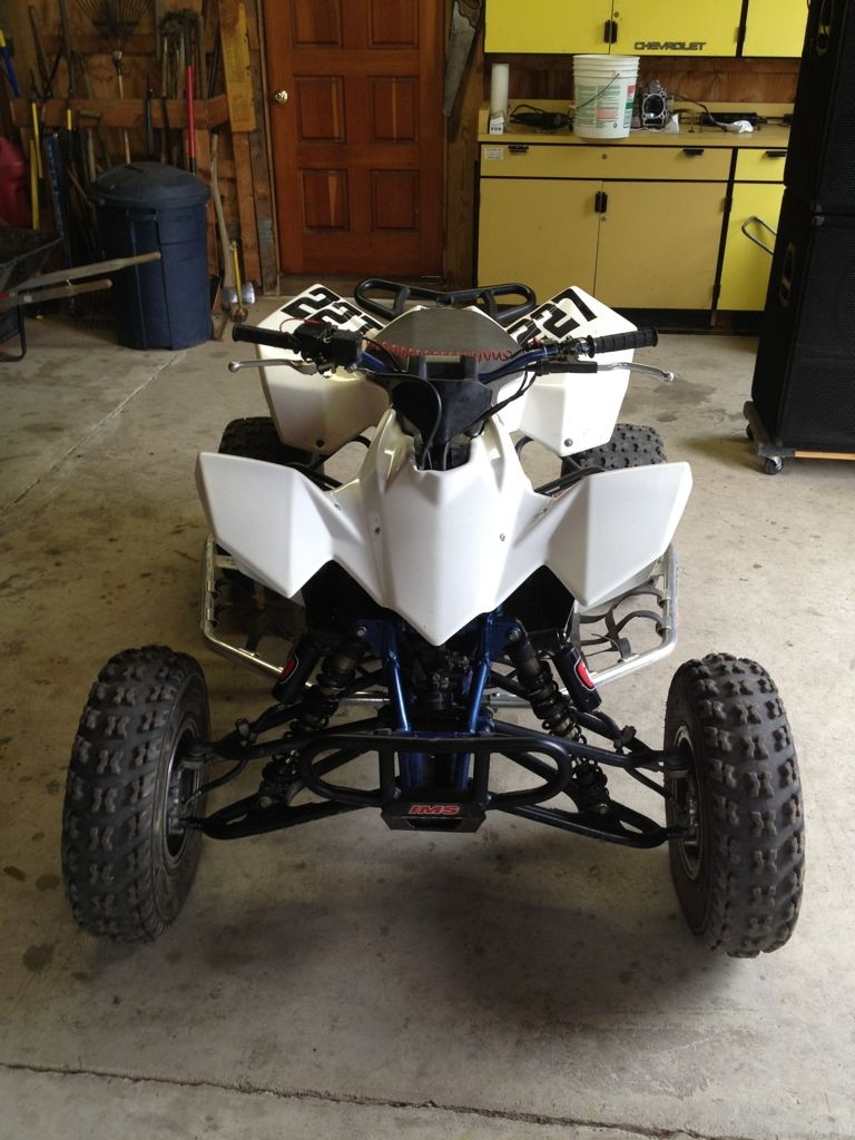 White Maier Plastics Set w/ carbon fiber Suzuki LTR450 Forum