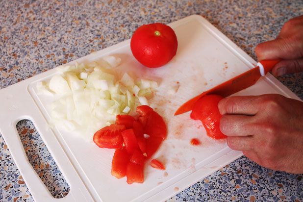 hunkar begendi tomaten snijden