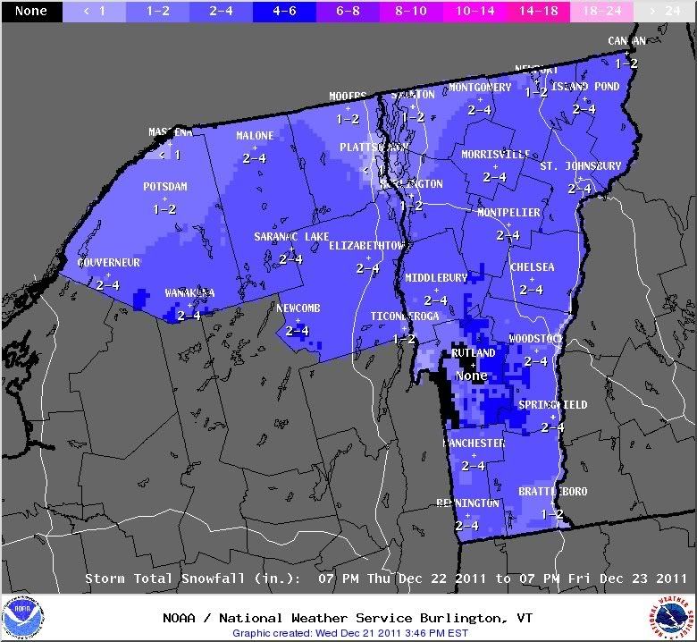 Vermont Weather (Burlington, Rutland, Bennington mall, island