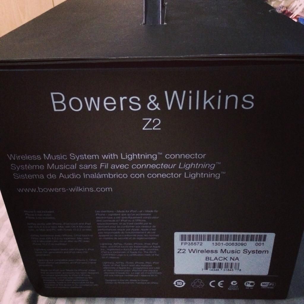 Không dùng cần bán loa Bower & wilkins z2 black, mới fullbox 100% !!!! - 2
