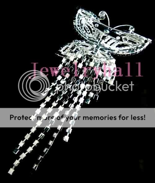 Wedding/Bridal crystal rhinestone butterfly brooch new  