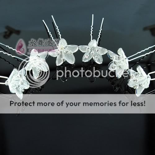 wedding hair comb hairpins set crystal rhinestone new  