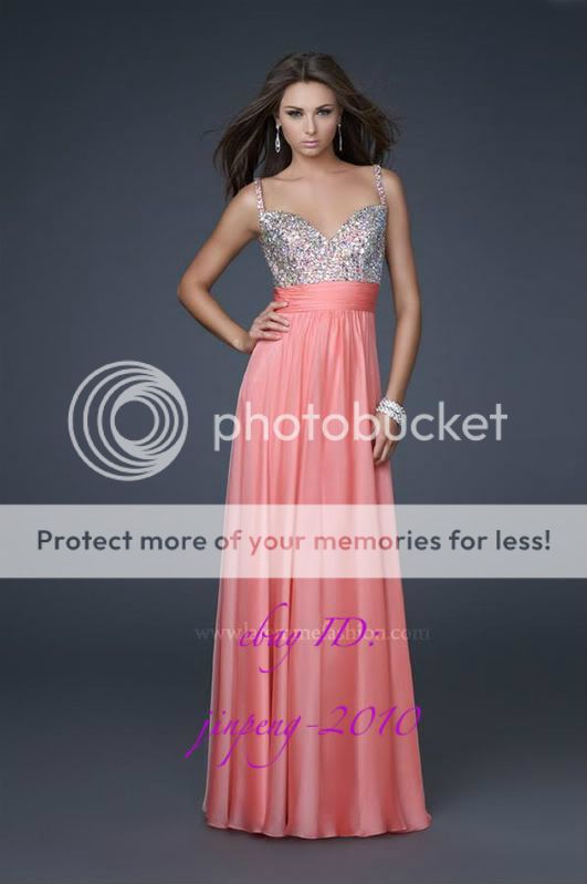 Custom New chiffon Evening prom dress Ball gown bridesmaid size 6 8 10 