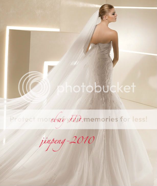 Gorgeous Lace Wedding Dress 2012 Bridal Gown Mermaid Size Free New 