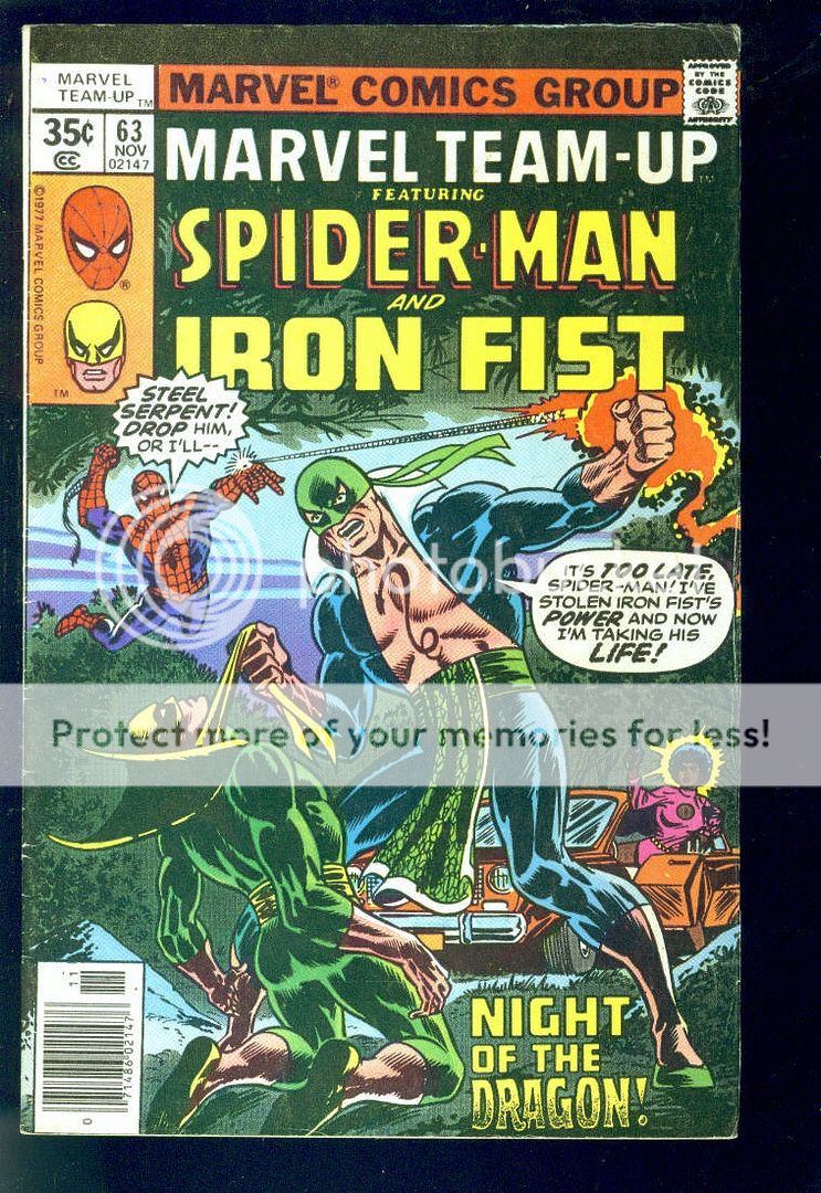 Marvel Team Up #63 (1977) SPIDER MAN IRON FIST FINE  