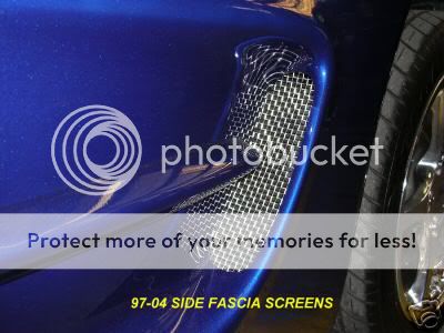 1997 04 C5 CORVETTE SIDE COVE SCREENS GRILLS Z06  