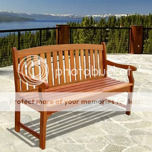 Vifah V275 Outdoor Wood Bench V275 NEW  