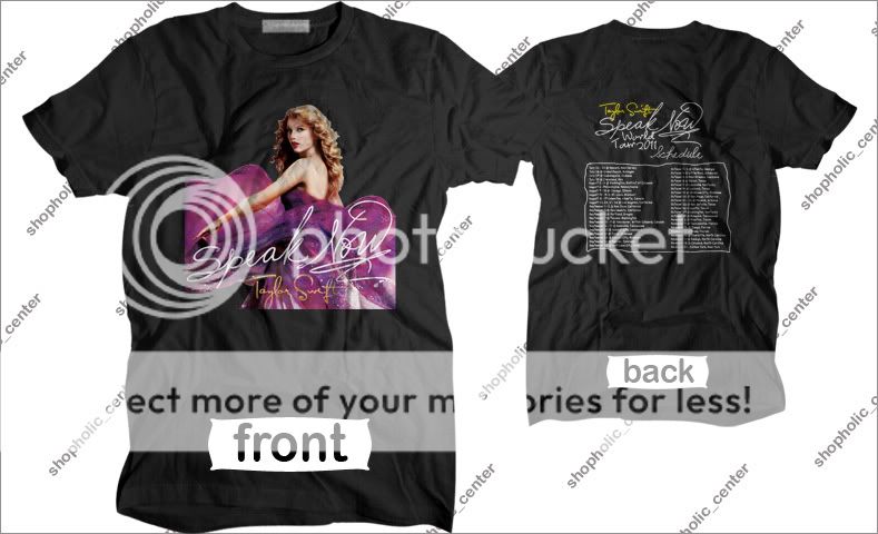 Image example of Taylor Swift Speak Now Concert Black T shirt